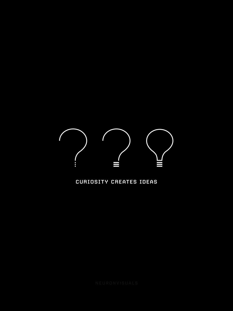 The artwork of the Curiosity Creates Ideas poster