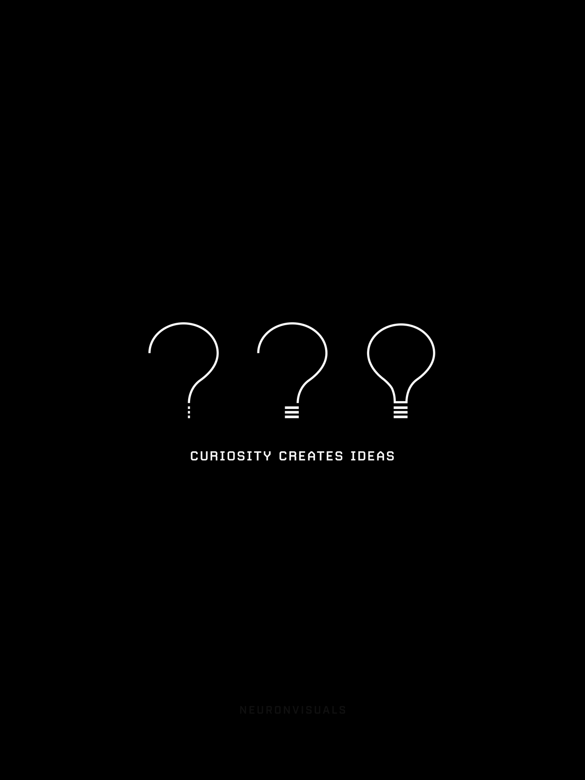 Curiosity Creates Ideas poster artwork