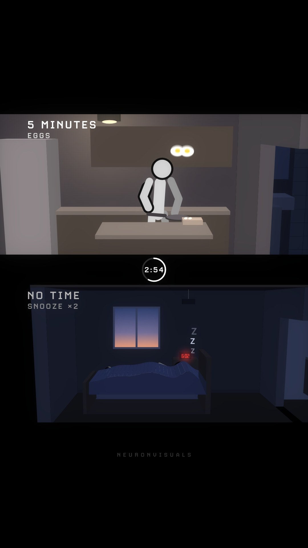 Daily animations: 'Same 5 minutes. Different day.'
