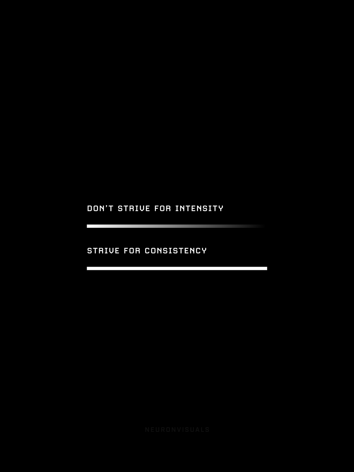 Strive for Consistency poster artwork
